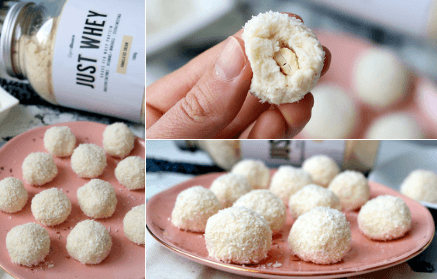 Fitness Recept: Fehérjés kókuszgolyók mandulával, mint a Raffaello