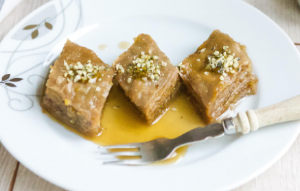 Fitness recept: pisztáciás baklava dióval