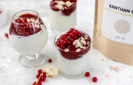 Fitness recept: túró alapú, erdei gyümölcsös panna cotta