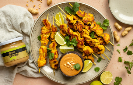 Fitness recept: indonéz csirke satay mogyorószósszal