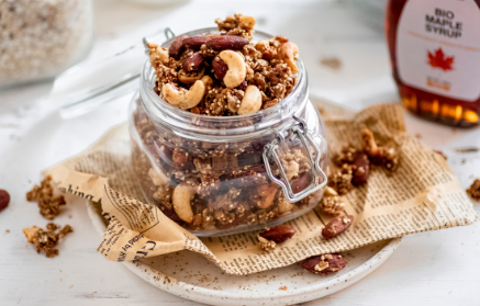 Fitness recept: ropogós granola dióval és quinoával