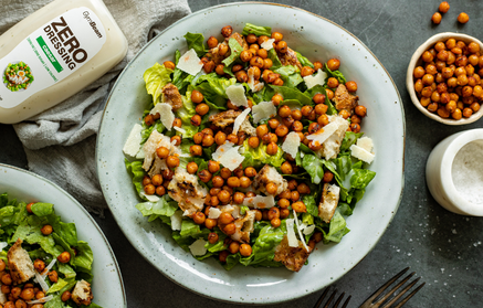 Fitness recept: cézársaláta ropogós csicseriborsóval