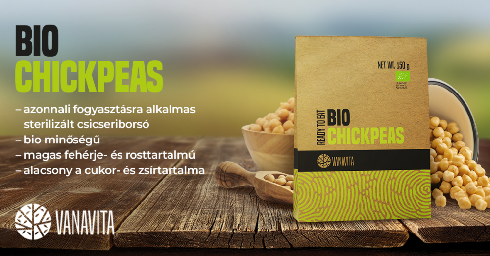 BIO Csicseriborsó – Ready to Eat - VanaVita