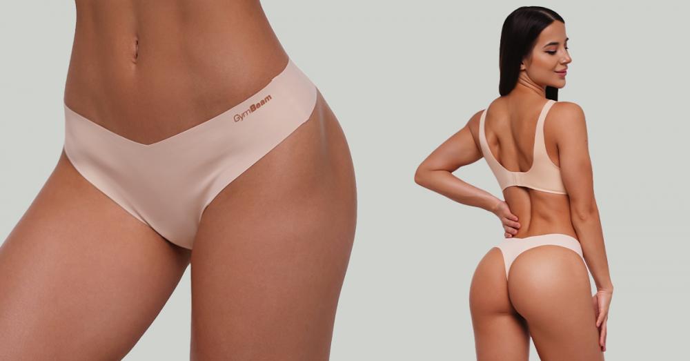 Seamless Bottoms 3Pack Beige - GymBeam