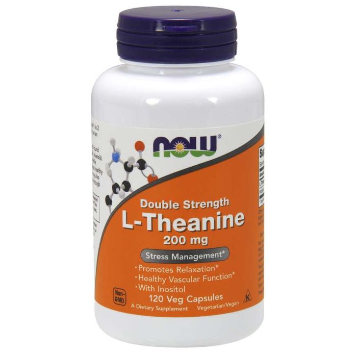 L-teanin Double Strength 200 mg - NOW Foods