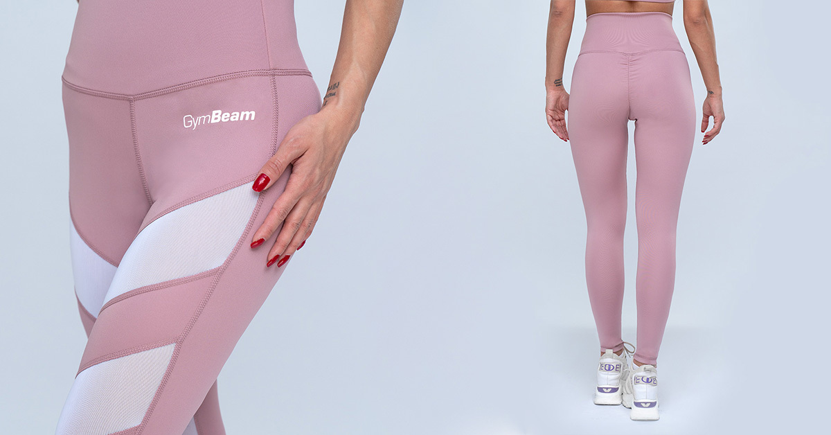 Fave Dusty Rose női leggings - GymBeam